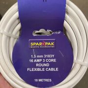 Job Lot - 1.5mm 3183Y 16 AMP 3 Core Round Flexible Cable 10M